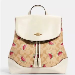 🍉RARE!⭐️COACH Elle Watermelon Print Backpack & Wallet-Pics to be updated!